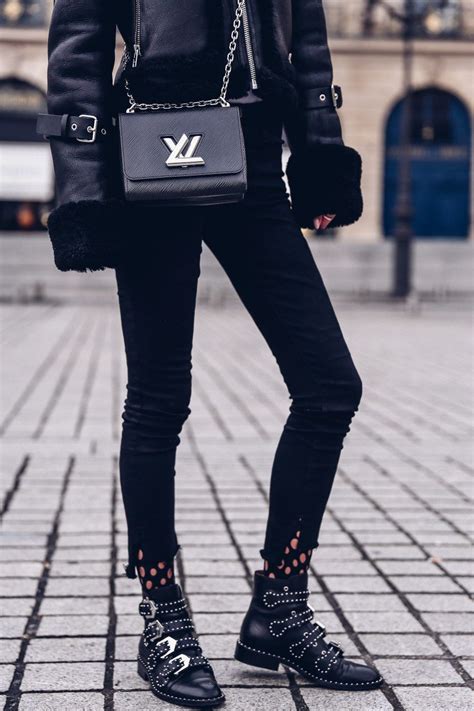 givenchy studded boots outfit ideas